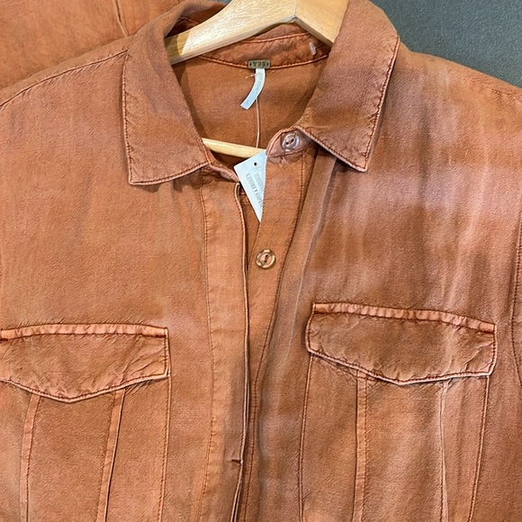 Young Fabulous & Broke Linen blend Jumpsuit NWT - Picture 4 of 6